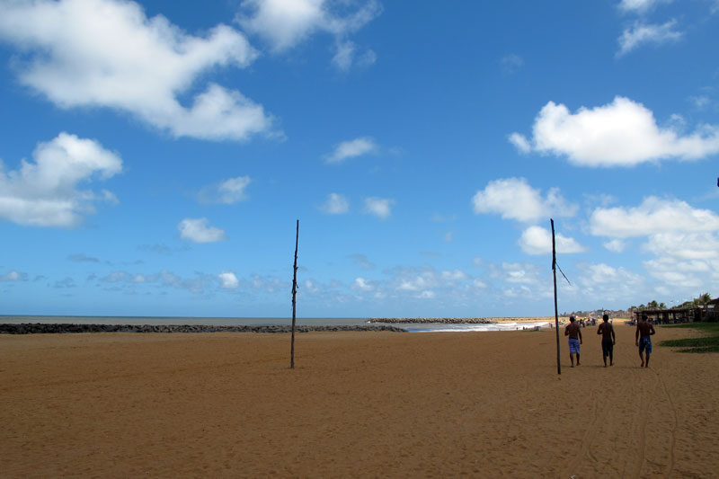 Praia central de Conceição da Barra/ES