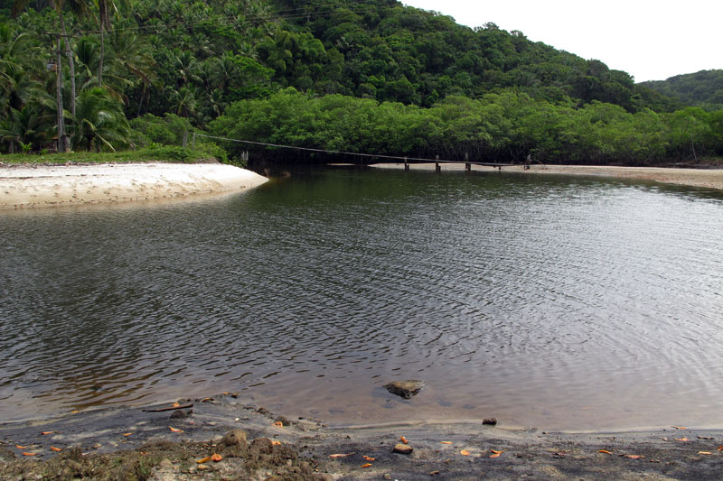 Rio da praia de Jeribucaçu