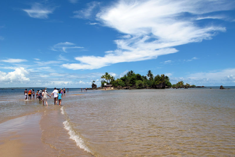 Chegando da Ilha da Pedra Furada