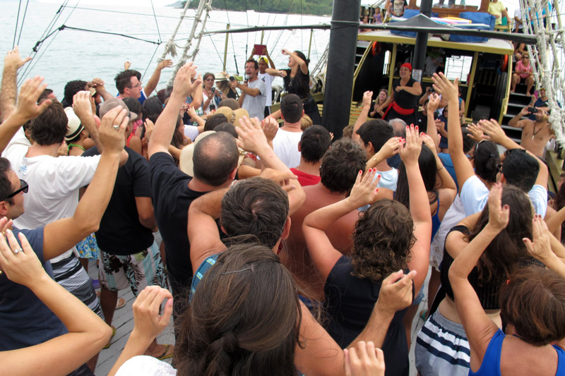 Barco pirata em Canasvieiras, florianópolis