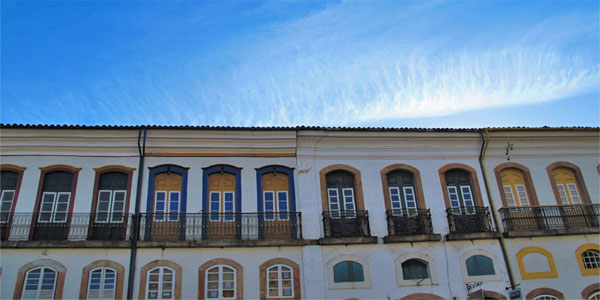 Casas históricas em Ouro Preto