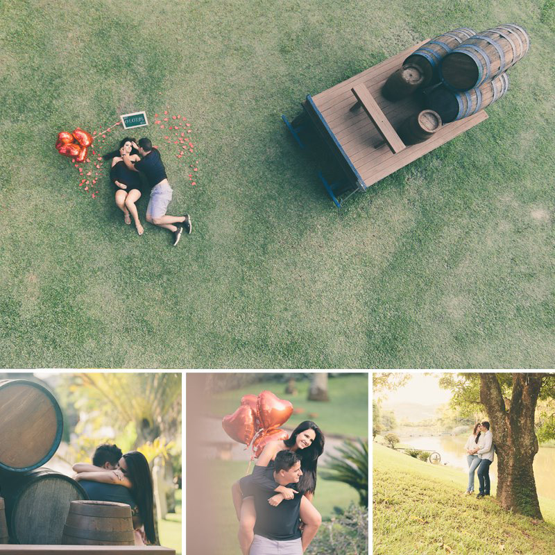 Ensaio de save the date no Vale Verde