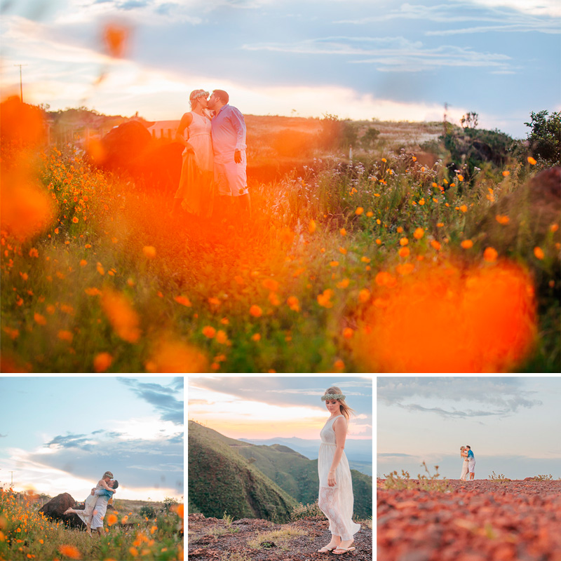 Ensaio de save the date na Serra do Rola Moça