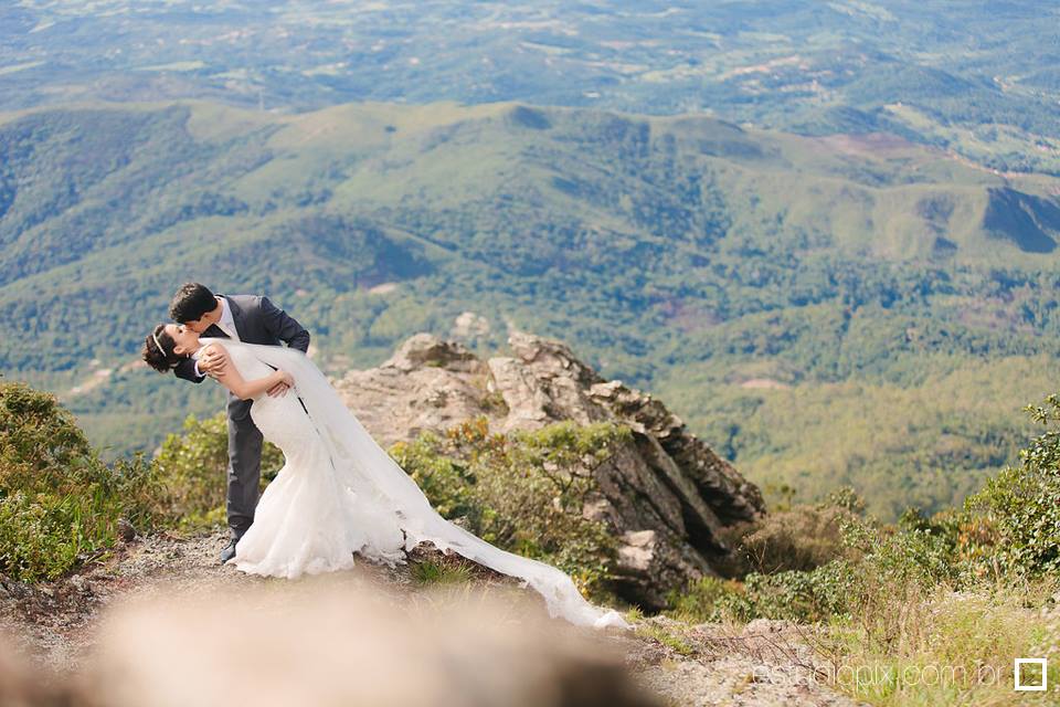 Fotos de casamento na serra da piedade