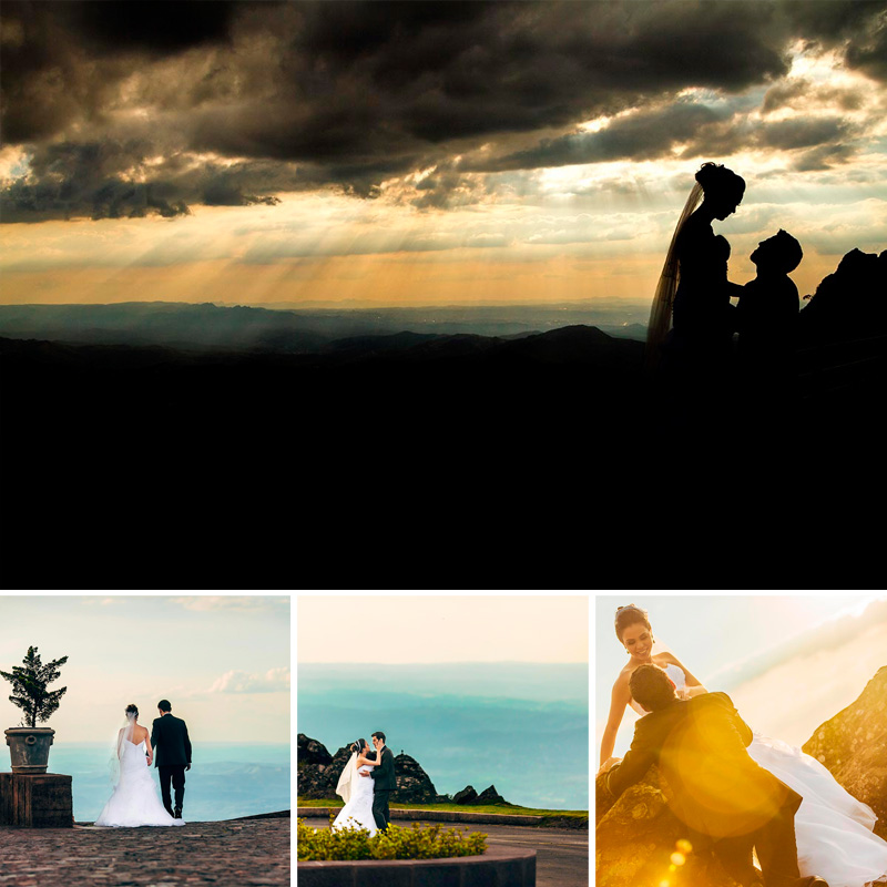 Fotos de casamento na serra da piedade